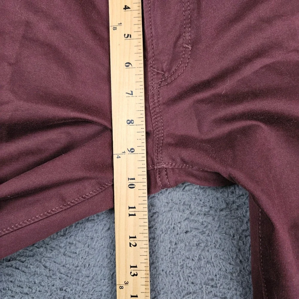 Banana Republic Travel Jean Mens 30x32 Slim Fit Burgundy Maroon Cotton Pants‎
